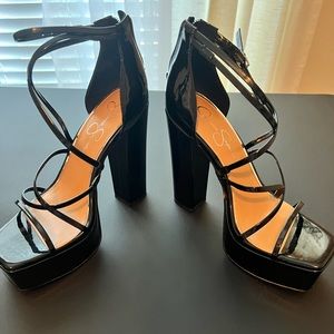 Jessica Simpson black high heels